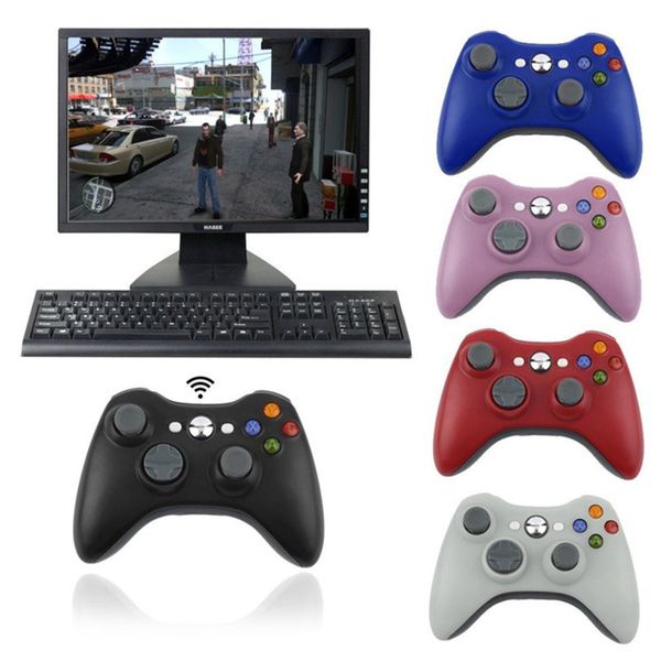 2.4G Беспроводной контроллер Gamepad точный палец для джойстиков Gamepads для Xbox360/PS3/ПК для контроллеров Microsoft X-Box с логотипом и розничной упаковкой DHL