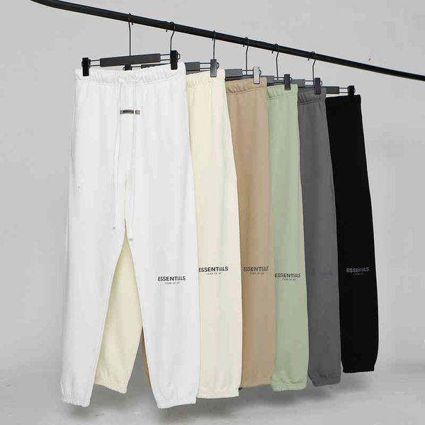 

men's shorts feel of god fog multi thread essentials reflective drawstring casual pants high street loose men's 2eef, White;black