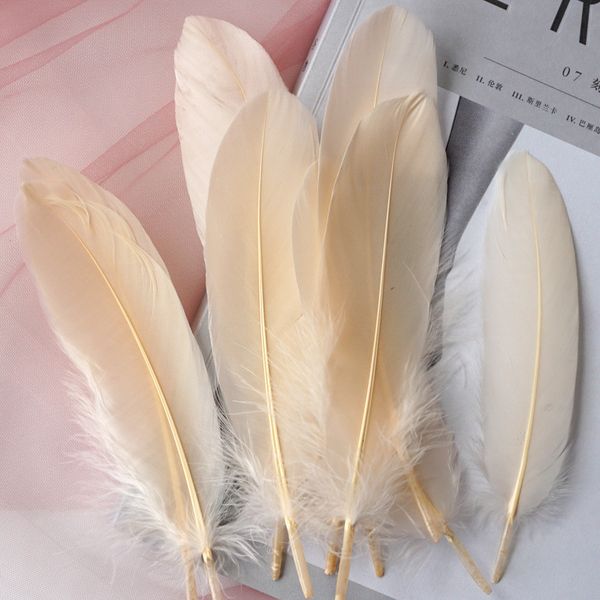 Натуральные гусиные перья, племенные украшения 15-20 см. Красочный лебеденный пера для домашнего украшения