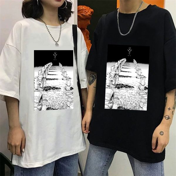 

jaoanese anime chainsaw man t shirt darkness devil astronauts power denji aki hayakawa pochita manga graphics tee shirt 220610, White;black