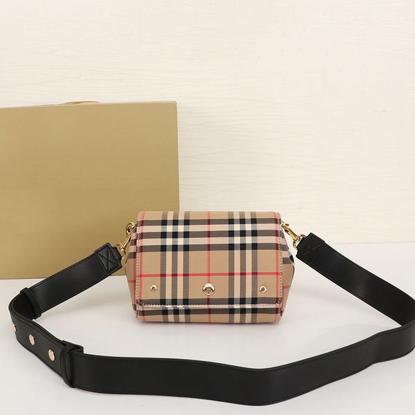 

crossbody bags women's canvas shoulder bags horseferry print subtle designer bag hobo clutches made of leather 18 . 8 .12cm