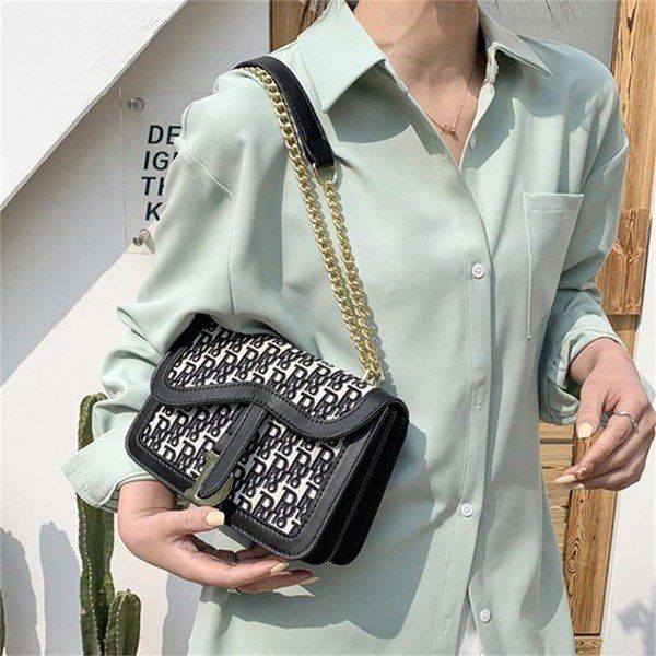 

62% off 2022 new designer bags large capacity chain letter single shoulder messenger women's korean fashion small square spring and sum