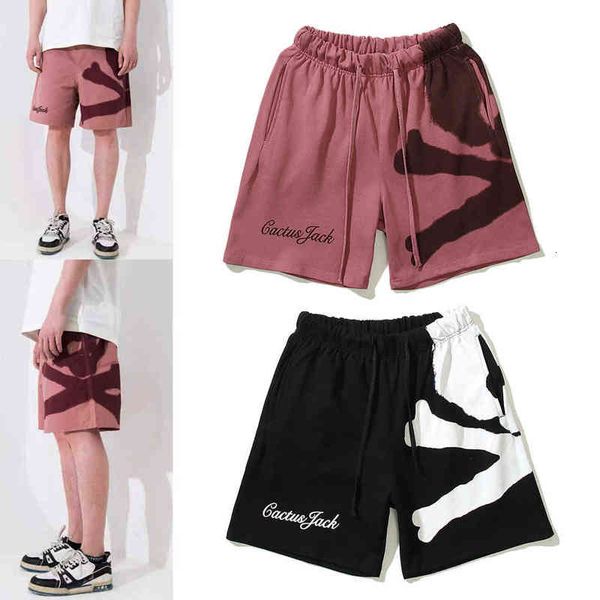 

american high street skull beach shorts 5-point casual pants, White;black