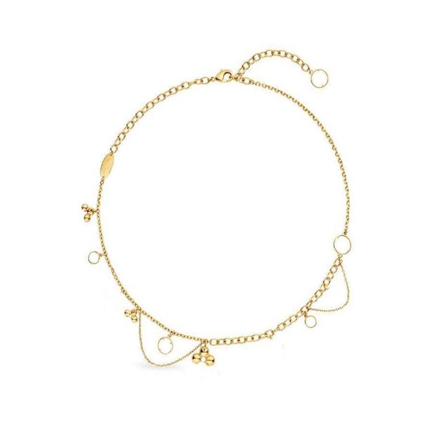 

classic design bracelet for woman flower element with chain tail adjustable size bracelets fashion trend necklace252a, Golden;silver