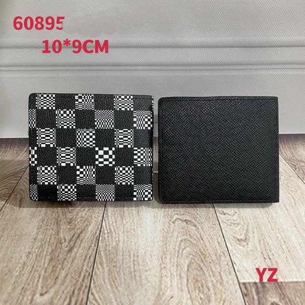 

designer luxury short wallets for women fashion classic wallet ladies handbag coin pocket cardhorder leather mens clutch bag famous purse mk, Red;black