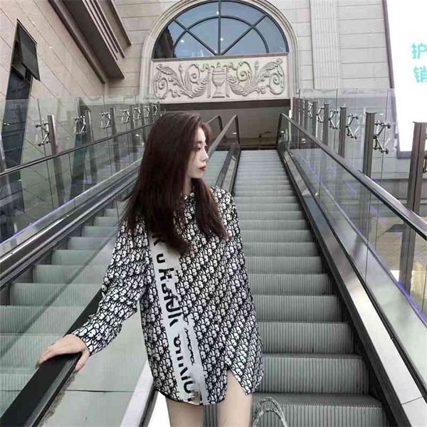 

new old flower full print shirt fashion men's and women's shirt coat 85% off factory clearance, White