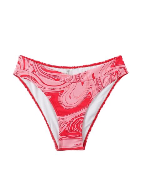 

random fluid print bikini bottom z8e8#, White;black