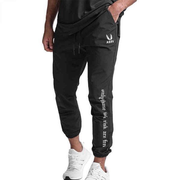 

2022 asrv sanskrit vintage sports pants summer men's casual pant korean fashion versatile ice silk pants loose leg adjustable quick dry, Black