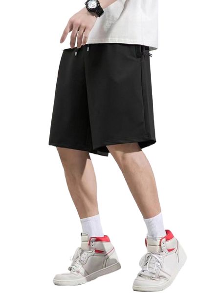 

men drawstring waist shorts x5i1#, White;black