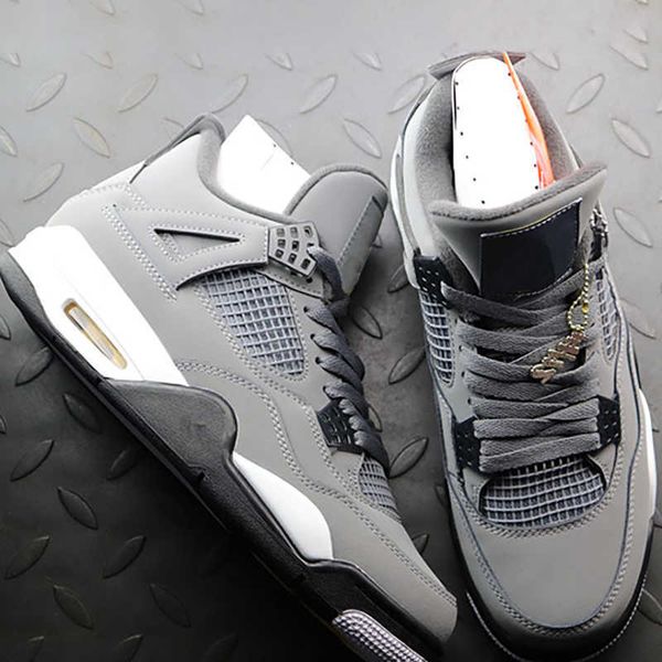 

2022 news arrival men jumpman 4 4s og basketball shoes kaws travis scotts cactus jack cool grey luxury designer lie fallow