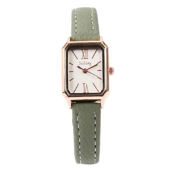 

luxury womens watches designer simple scale retro square girls quartz women watch 2022 new women's trend temperament student watch gfdg, Slivery;golden