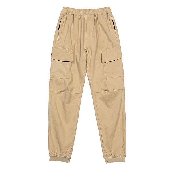 

japanese solid color sports casual pants stone-7103 men's summer thin comfortable loose leg pants, Black