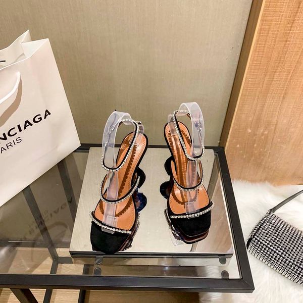 

high heels covered head flat sandals single shoes designer heels women summer new style pointed rhinestone bow tie cross strap satin minorit, Black