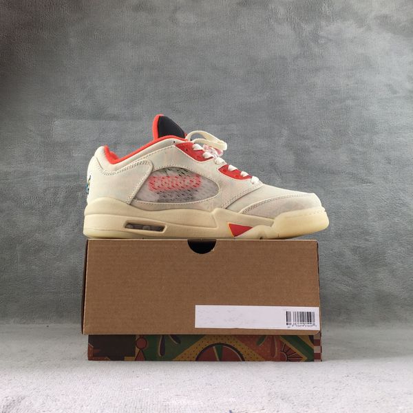 

shoes 5 5s chinese new year muslin basketball mens sail chile red opti yellow pearl white jumpman v designer sports sneakers