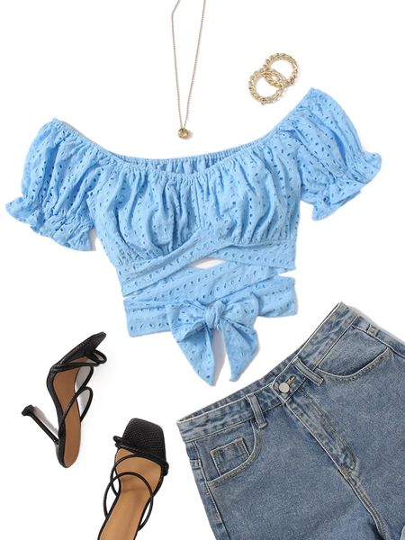 

criss cross tie front schiffy milkmaid d3tw#, White