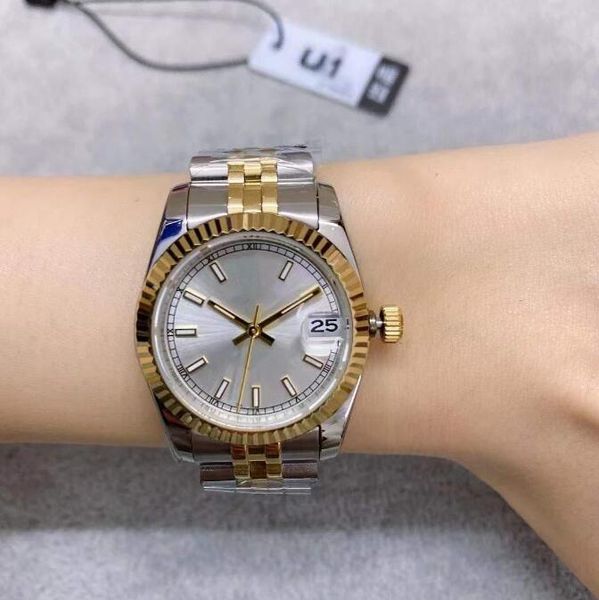 

st9 steel two watches tone purple sheel diamond dial 31mm 116231 278273 automatic mechianical ladies jubilee strap sapphire datejust movemen, Slivery;brown