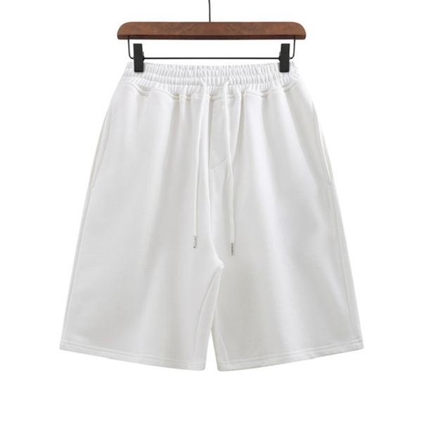 

380g terry fabric men's sports shorts cy502# solid color beach pants, White;black