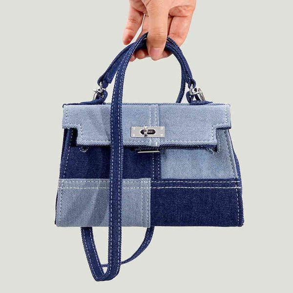 

fashion denim women handbags designer panelled shoulder bag luxury canvas patchwork crossbody casual messenger s sac 220427