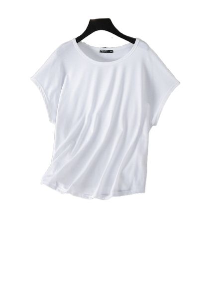 

plus batwing sleeve tee & figure graphic leggings r0ph#, Black