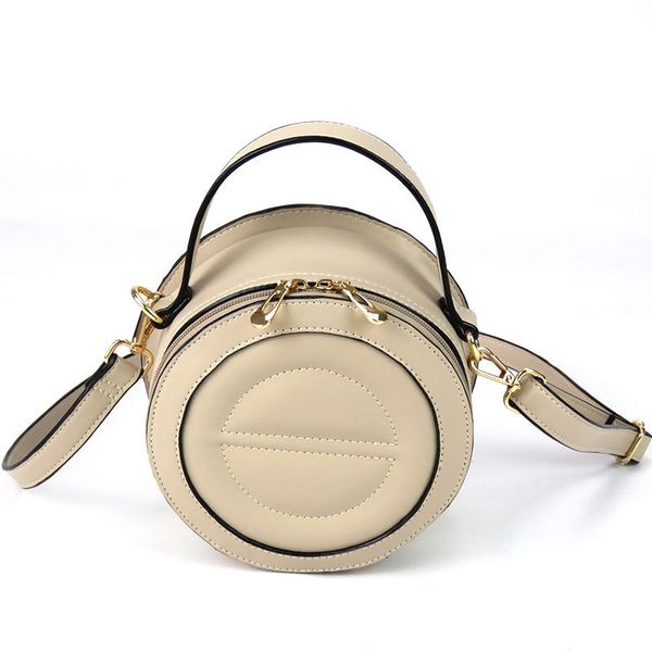 

cylindrical single shoulder crossbody bag pu shopping versatile large capacity