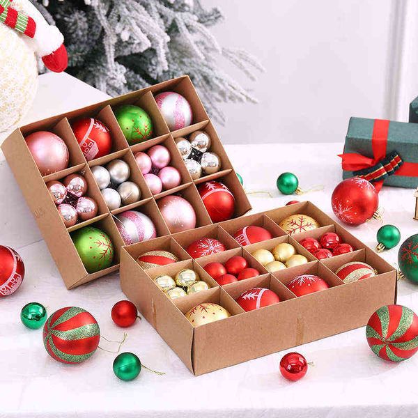 

factory outlet new painted electroplated gift bag christmas tree decorations ball set
