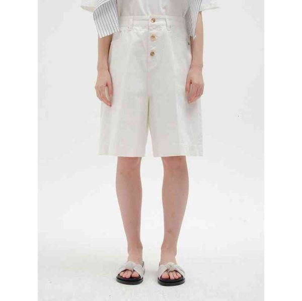 

women's shorts eenk cotton summer white for women high waist five-point pants loose pockets pq4u, White;black