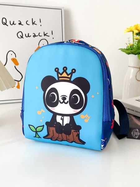 

kids cartoon panda graphic backpack she