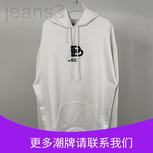 

women's hoodies & sweatshirts designer file mouth sharp goods 21 paris fashion brand b classic lock letter printed hoodie sweater loose, Black