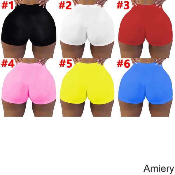

women yoga shorts pants tight shorts solid color yoga pants biker summer shorts outfit, White;black
