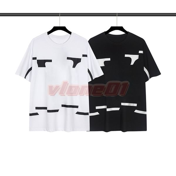 Herren T-Shirts Sommer Kurzarm Big Letter Print T-Shirts Mode Damen Casual Schwarz Weiß Tops Mann Kleidung Asiatische Größe S-2XL