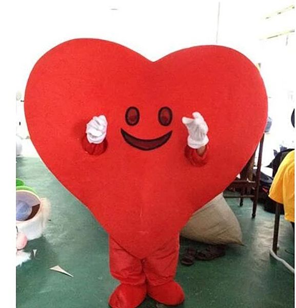 

wedding party red heart cartoon costume fancy dress children size love mascot costume, Red;yellow