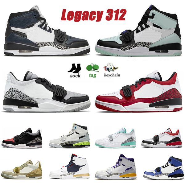 

og jumpman mens legacy 312 basketball shoes big size 46 bred cement chicago flag igloo midnight navy storm blue wolf grey womens retros snea, Black