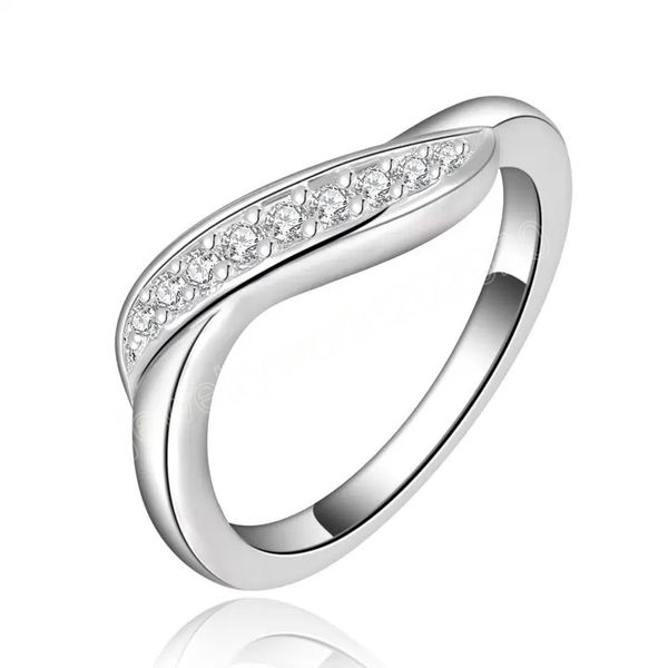 

beautiful silver crystal ring noble fashion wedding women lady ring jewelry