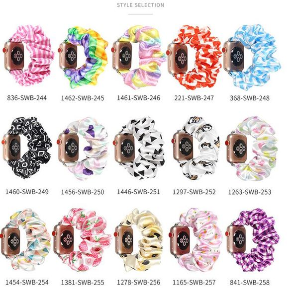 

bracelet strap for apple watch 7 6 5 4 3 2 series galaxy watch 20mm 22mm replacement band cloth with pattern flower 38mm 40mm 42mm 44mm 41mm