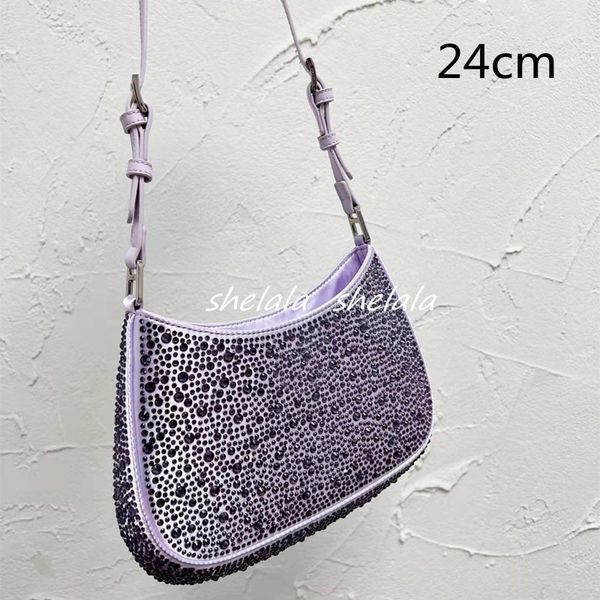 

cosmetic bags cases luxury bead rhinestone shoulder bags women shiny diamond handbags hobos beading baguettes bling beads purses triangle gl