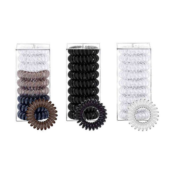 9 Stück elastische Bänder für Damen-Accessoires, Mädchen, niedliche Krawatten, Pferdeschwanz-Halter, Haarspulen 2021 AA220323