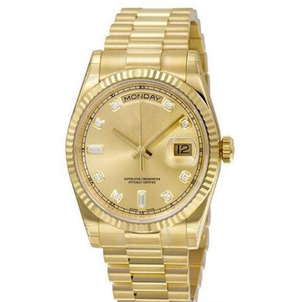 

whole watch day date mechanical glide smooth 40mm mens royal oaks watch stainless steel bezel strap wristwatches241r, Slivery;brown