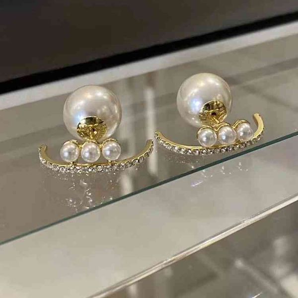 

di home pearl earrings simple trend feminine earrings accessories, Golden