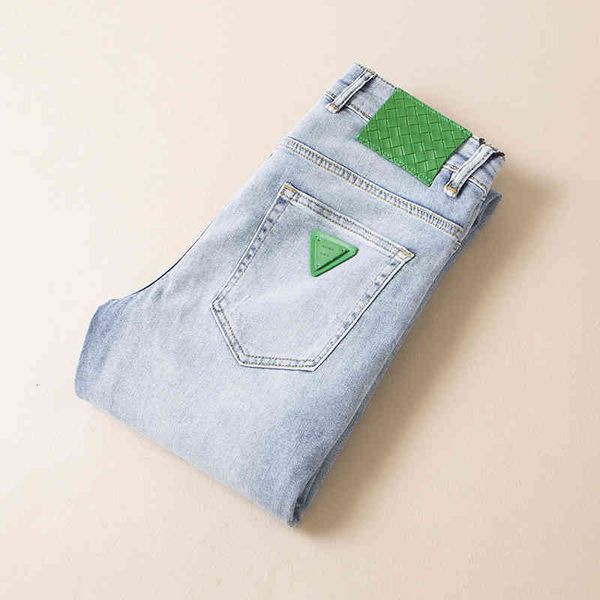 

jeans for men designer new men's light skinny jeans casual fashion versatile long suit, Blue
