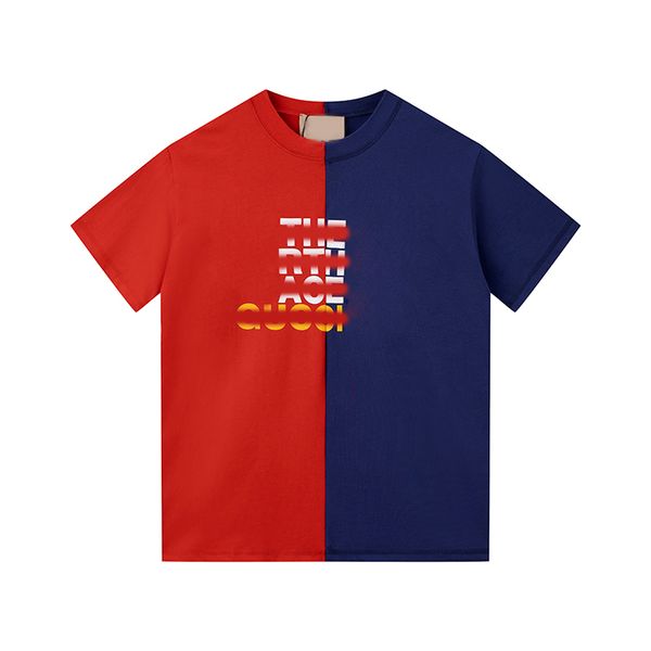 2022SS Ortak Marka T-Shirt Üstler%100 Pamuklu Kadınlar Erkek Gömlek Yaz Çift Kısa Kollu Kuzey Yüz Tişört Baskı Basılı S-XXL