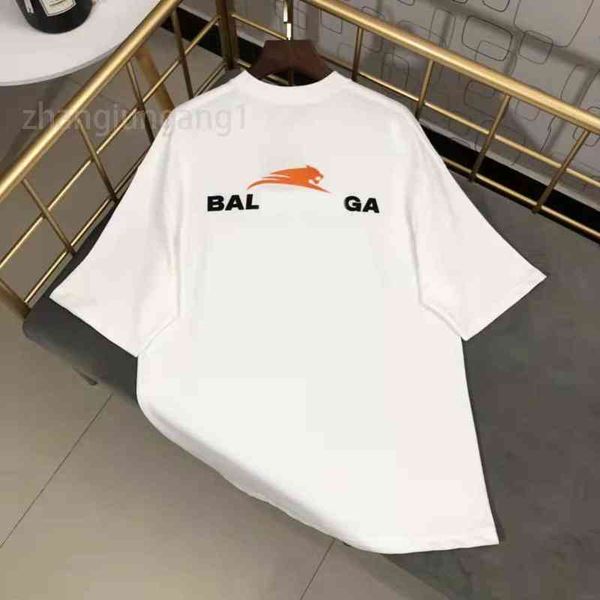 

balenciga 2022 men's designer paris fashion summer classic back letter printed t shirt mens and womens couple loose cotton tee various, White;black