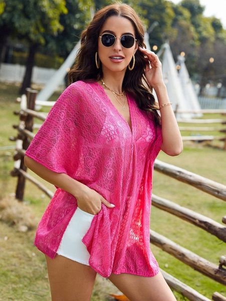 

batwing sleeve lace without bra a3qo#, White