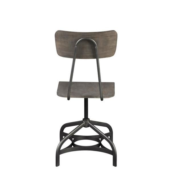 

dining room acme jonquil side chair in gray oak & sandy gray