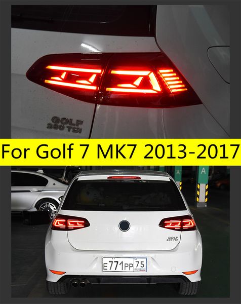 VW Golf için Araba Kuyruk Işıkları Montajı 7 MK7 MK7.5 2013-20 20 LED arka lamba arka lamba sinyal ampulü tersine çeviren park ışığı