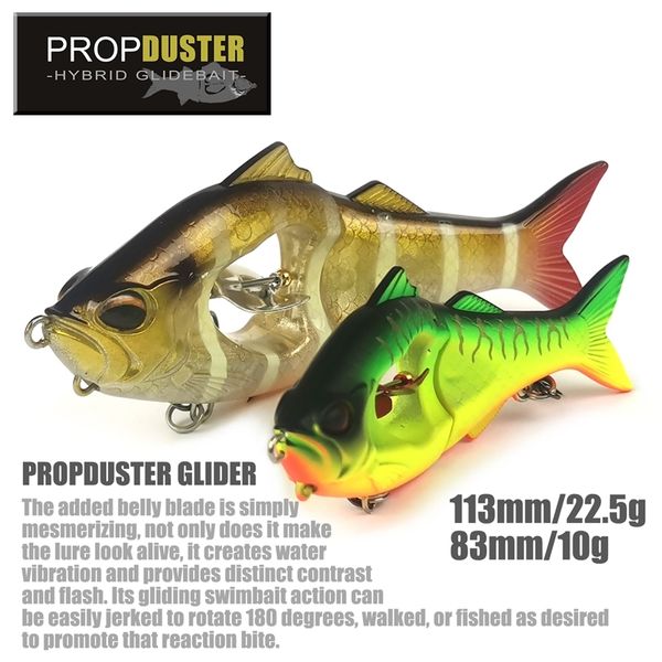 

lambat tenggelam balingbaling jerkbait jointed umpan buatan 10g 23g propduster swimbait hybrid glidebait untuk bass pike fishing 220621