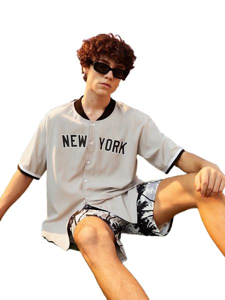 

romwe guys letter graphic shirt w5gd#, White;black