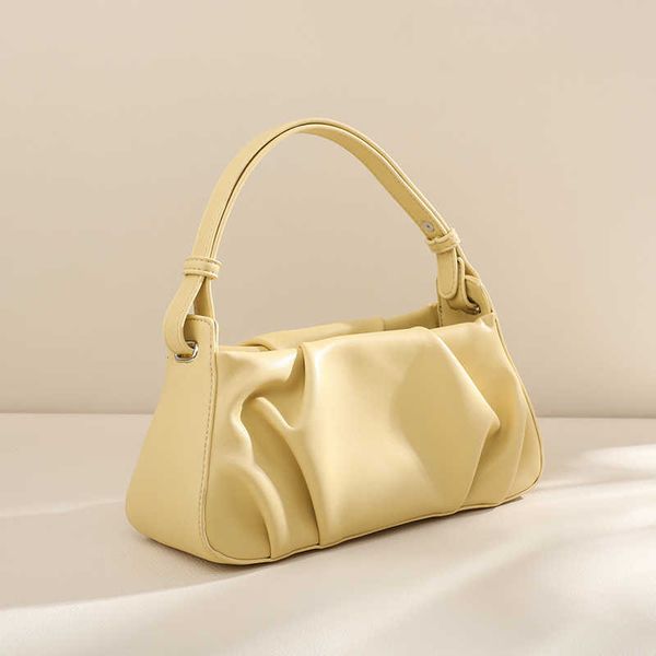 

showecomfort01 2022niche design tide brand new bag summer pleated armpit bag french simple one shoulder portable cloud bag