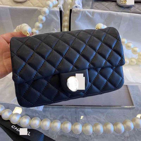 

and women's 2021 new fashion spring summer small satchel large capacity cf small fragrance pearl high-grade lingge