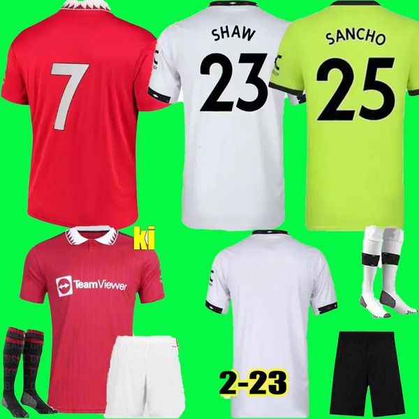 

ronaldos 22 23 manchester utd soccer jersey sancho f. de jong fans player bruno women mans utds fernandes lingard shew rashford greenwood fo, Black;yellow
