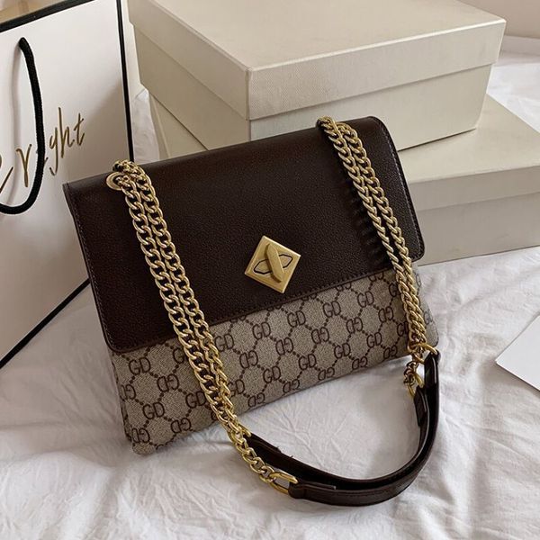 

fashion ladies small bag 2022 new trend versatile messenger printed large capacity one shoulder chain women's designer bags for women h